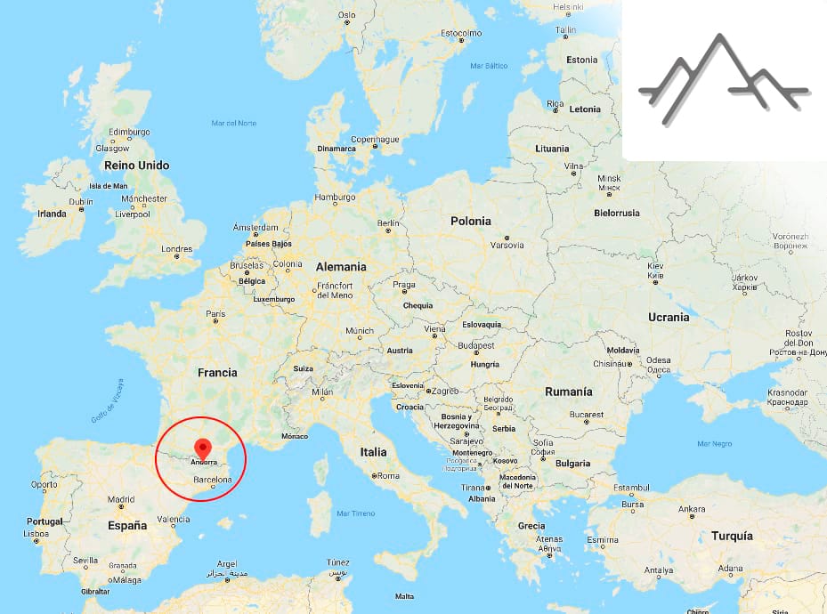 Mapa Andorano