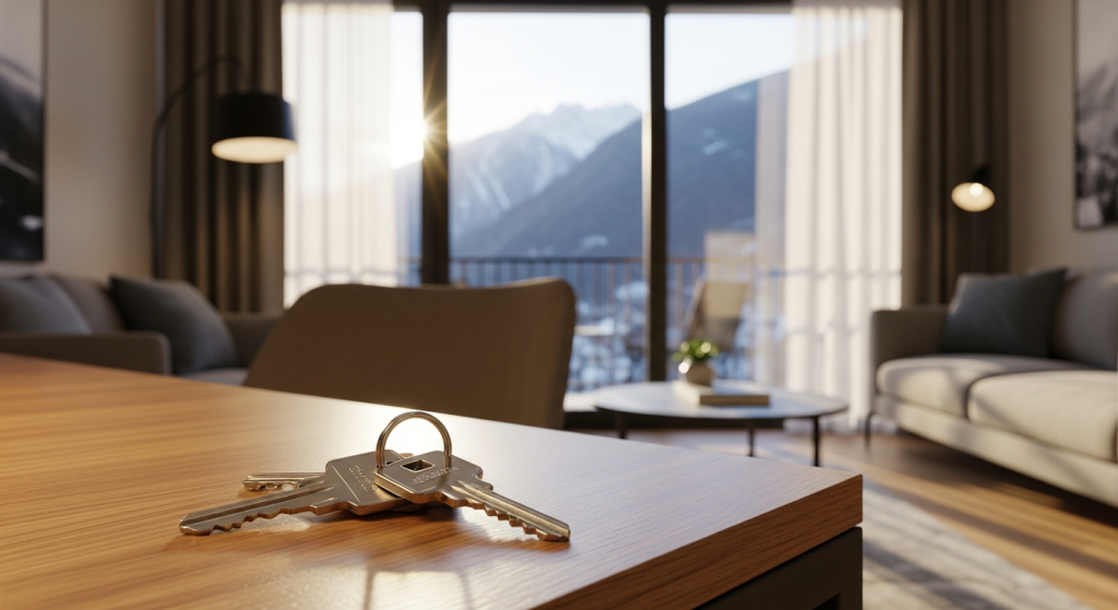 Llaves de un piso de alquiler asequible en Andorra